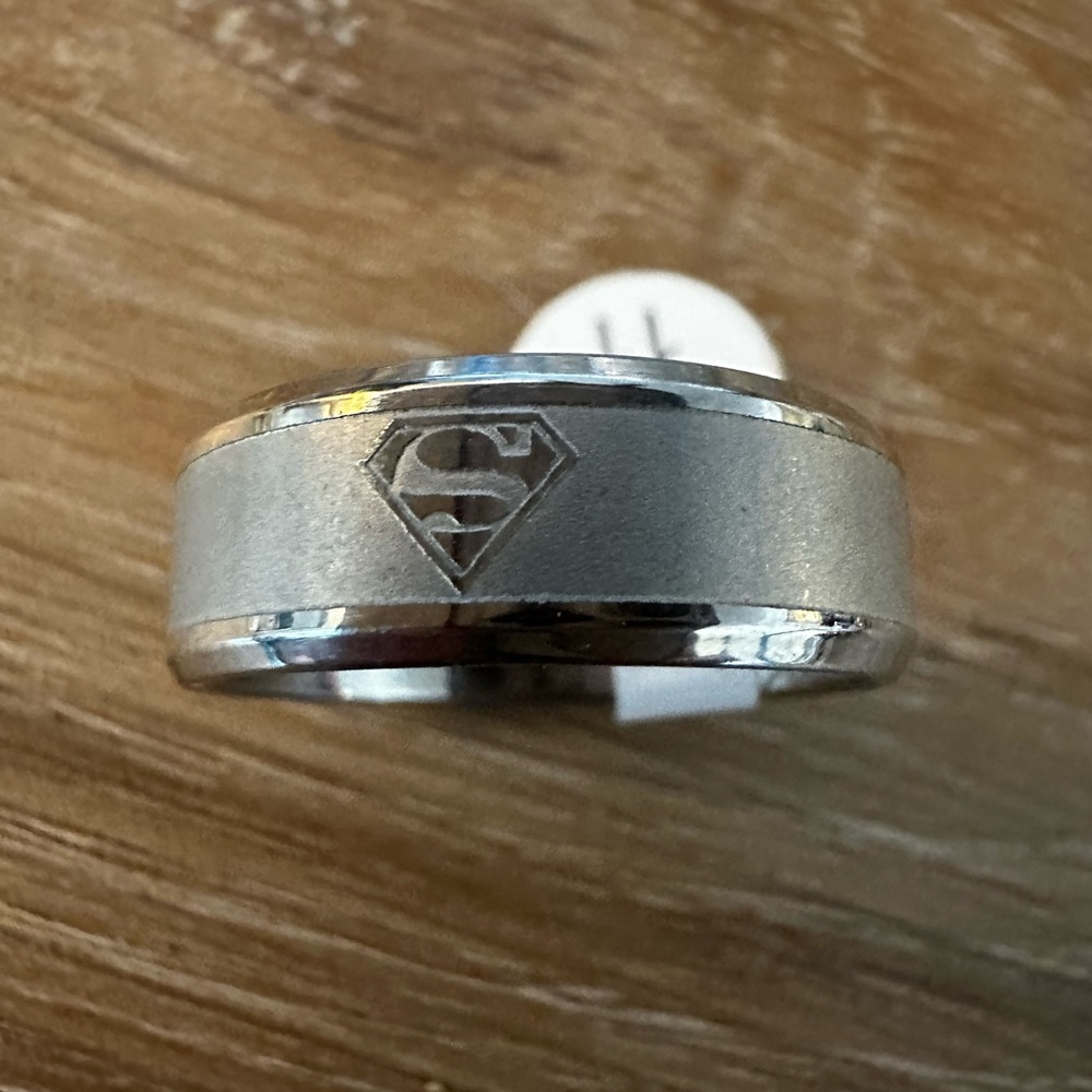 Superman Stainless Steel Ring  11/ 11.5 New